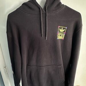 Adidas Black Hoodie with Graphic Detail